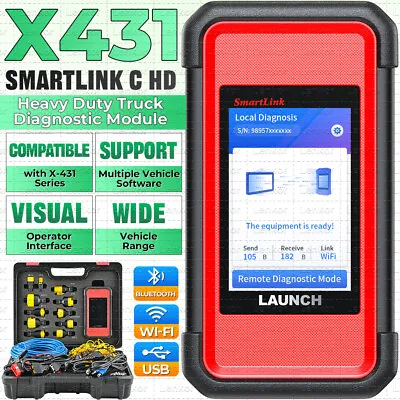 LAUNCH X431 SmartLink C 2.0 As HD3 HDIII Module Heavy Duty Truck Diagnostic Tool • $799