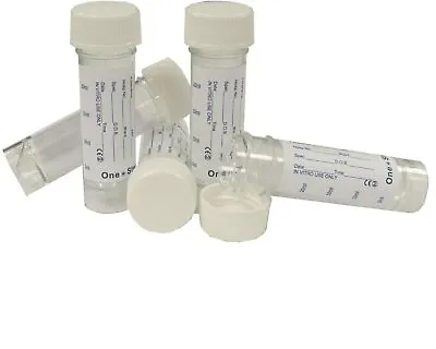 £3.99 • Buy 5 X 30ml Urine Sample Collection Pots, Bottles With Labels, 