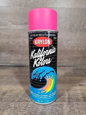 Vintage  Krylon Kalifornia Kolors Spray Paint Can 3115 Pasadena Pink • $85