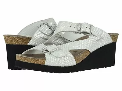 Mephisto 258879 Womens Terie Leather Wedge Slingback Sandal White Size 8 M • $160.65