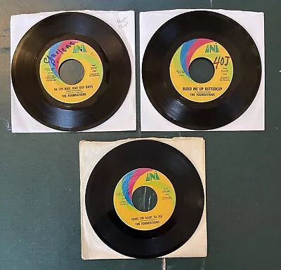 The Foundations Lot Of (3) 45 RPM Records • $9.99