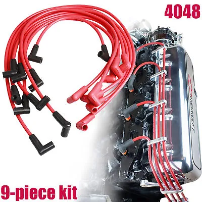 $33.99 • Buy 4048 Spark Plug Wire Set 8mm For Small Block Chevy 283 307 327 350 400 HEI SBC