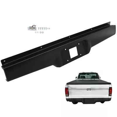 Rear Bumper Roll Pan With License Light For 1982-1993 Chevy S10 GMC S15 Sonoma • $79.12