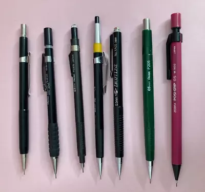 Vintage Mechanical Pencil Lot Of 7 Pentel Scripto Alvin Draftline Zebra Japan • $19.99