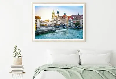 Buildings Near Canal Photograph Print Premium Poster High Quality Choose Sizes • $24.07