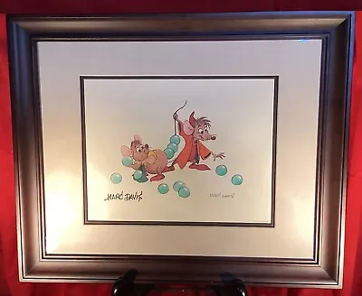 Cinderella’s Gus & Jaq Litho Autographed By Marc Davis - Framed Never Displayed! • $837.25