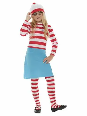 £29.99 • Buy NEW Where's Wally Wenda Child Girl's World Book Day Fancy Dress Costume
