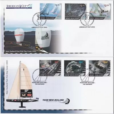 NEW ZEALAND 2002-3 America's Cup - 2 FDCs...................................V959 • $4