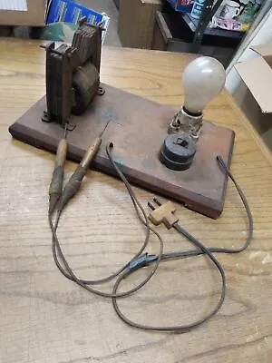 Vtg Electrical Test Equipment Steam Punk Light Home Made Folk Art Mad Science • $49.95