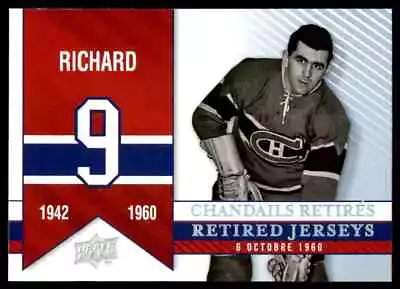 2008-09 Upper Deck Montreal Canadiens Centennial Retired Jersey Maurice Richard • $14.78