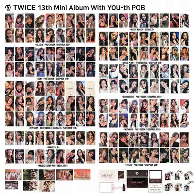 TWICE 13th Mini Album With You-th Youth POB Photocard Complete Set KPOP K-POP • $1.99