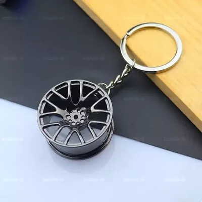 Creative Wheel Hub Rim Model Car Keychain Key Chain Gift Keyring Accessories • $5.04