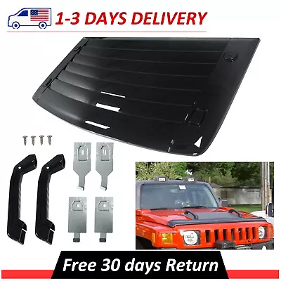 Hood Deck Vent Panel Handle Cover Trim Black Fits 2006-2010 Hummer H3 • $85