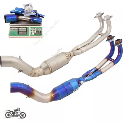 For Yamaha TMAX 530 2017-2019 Motorcycle Exhaust System Front Link Pipe Slip On • $158.39