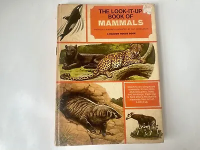 VTG Book Of Mammals Color Illustrated Hardback Animals Childrens The Look-It-Up • $16.99