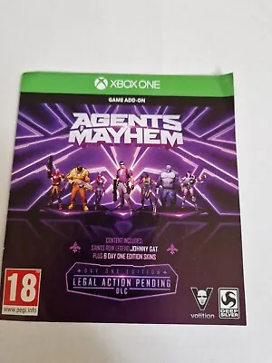 LEGAL ACTION PENDING DLC For AGENTS OF MAYHEM - XBOX ONE (XB1) - GAME ADD-ON • £2.49