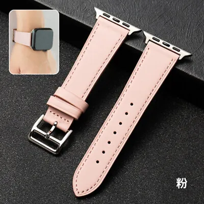 $12.09 • Buy Watch Band Leather Strap For Apple IWatch Series 8 7 6 5 4 3 SE 38/40/42/44/45mm