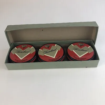 Vintage Lot 3 Underwood Thorobred Typewriter Tins 2 Ribbons Original Box • $29.99