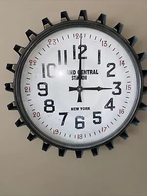 17” Grand Central Station Wall Clock In Working Condition • $67.20