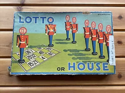 1920s Antique Boxed Children’s Game  Lotto Or House  • £6.99