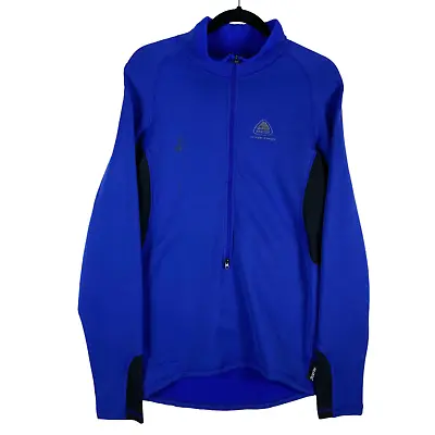 Vintage Nike ACG 2000's Blue Thermal Fleece Stretch Jacket Size M • $29