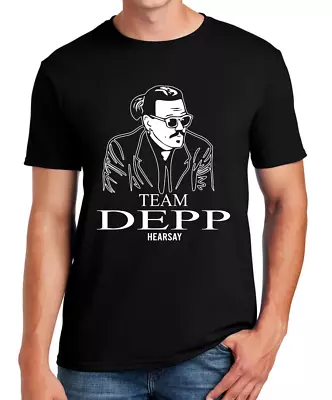 Team Johnny Depp Funny Hearsay T-Shirt Justice Tee Shirt Top.. FREE P&P (S-5XL) • £11.99