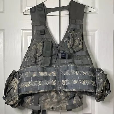 MOLLE II Tactical Load Carrying Vest Chest Rig Fighting Carrier ACU • $32.88