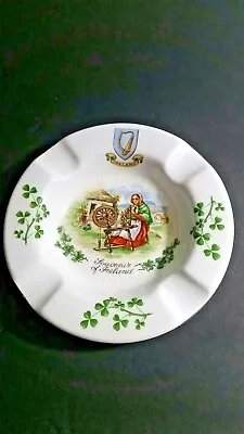 Vintage Irish Astray Jewelry Trinket Spoonrest Souvenir Ironstone Spinning Wheel • $5.99