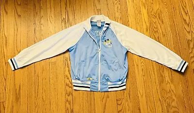 Women's Disney Blue Mickey Varsity Track Letterman Jacket Size L • $18