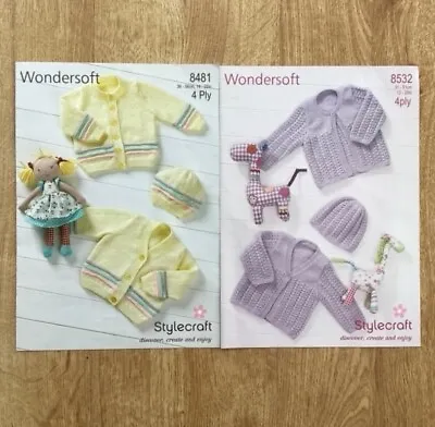 2 Stylecraft 4 Ply Baby Knitting Patterns 8481 & 8532 • £2.30