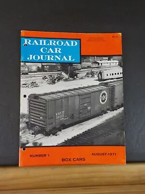 Railroad Car Journal #1 1971 August Box Cars 3 Hole Punched • $20