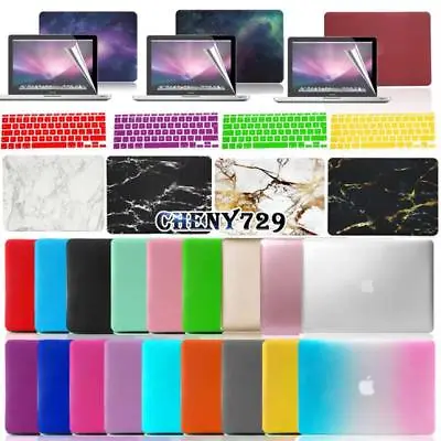 Rubberized Case Cover + UK Keyboard Skin + Screen Protector For Apple MacBook • £11.39