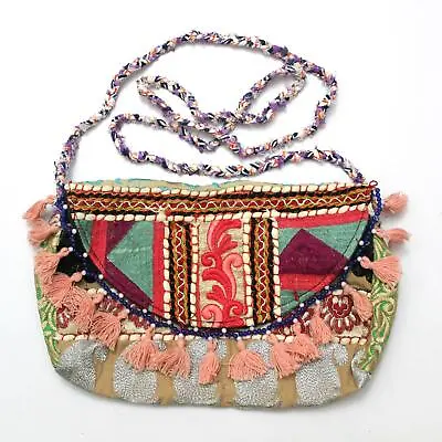 Vintage Tribal Banjara  Handmade Ethnic Women Purse Boho Fancy Clutch Bag W • $17.99