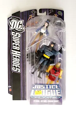 Justice League Unlimited 3 Pack  Zatanna  Batman & Shining Knight   2007 Moc • $29.95