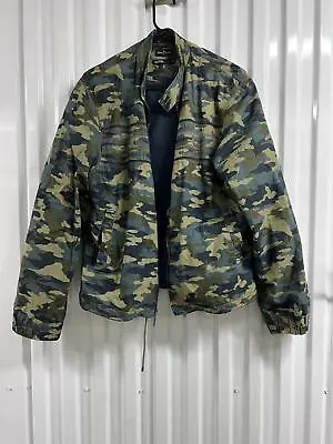 Marc Ecko  Mens  Green Army Camo Jacket  Long Sleeve Size S • $24.99