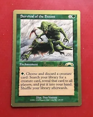 MTG Survival Of The Fittest English World Championships Gold Border NM • $74.75