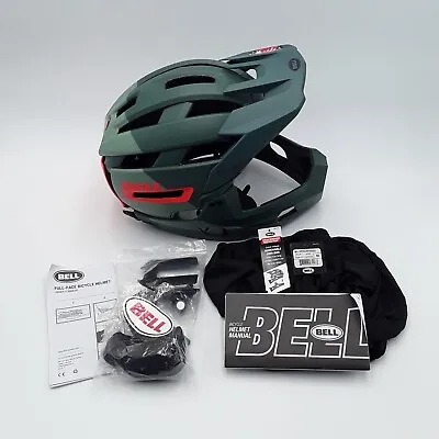 Bell Super Air R Spherical MIPS Helmet Medium Matte/Gloss Green/Infrared • $179