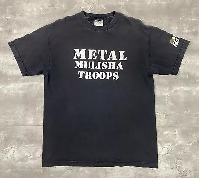 Vintage 90s METAL MULISHA TROOPS T Shirt M Moto Motocross Supercross Faded • $49.95