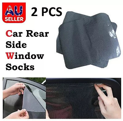 Car Window Socks Rear Side Seat Window Mesh Sun Shade Baby Kid UV Protection • $11.49