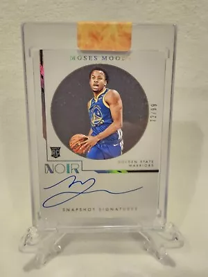 2021 Panini Noir Moses Moody Snapshot Signatures Rookie Auto /99 • $1