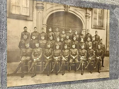 Rare WW1 Photo Trier Germany 1919 Army Of Occupation Staff USMC  Gen Neville MOH • $600
