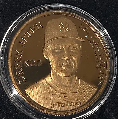 1999 Derek Jeter ￼ENVIROMINT BRONZE COIN #89 Of 1999 W/ COA And Box “Rare” • $52.50