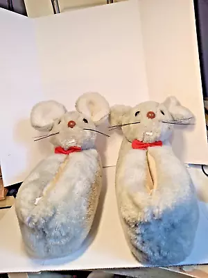 Plush Mouse Slippers Head Looking At You Nice Womens Size 12 • $15