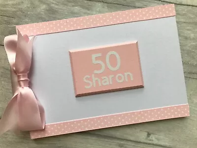 £12.95 • Buy Personalised 50th Birthday Memory Book Scrapbook Photo Album Guest Book Gift