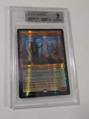 2016 Magic The Gathering Steel Overseer Kaladesh Inventions Foil BGS 9 MINT Mtg • $79.99