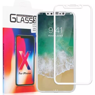 5D Curved Edge Protective Film For Apple IPhone 10/X Real Glass Screen Protector • $15.19