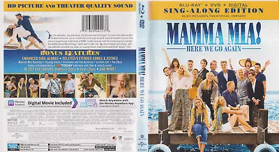 Mamma Mia!: Here We Go Again (Blu-Ray + DVD 2 Disc Set) W/case • $7.99