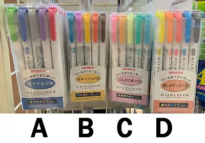 Zebra Mildliner Double-Sided Highlighter Pens Fine Bold Pastel Soft Colors Set  • $20.89