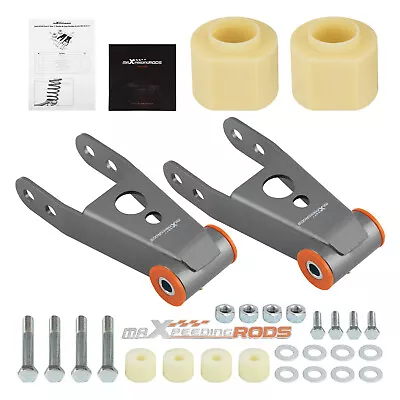 Full 3  + 2  Steel Shackle Lift Kit W/ Case Drop For Jeep Cherokee XJ 1984-2001 • $82.99