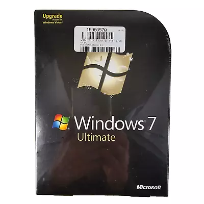 Microsoft Windows 7 Ultimate Upgrade Version 32/64 Bit DVDs W/Product Key NEW • $129.99